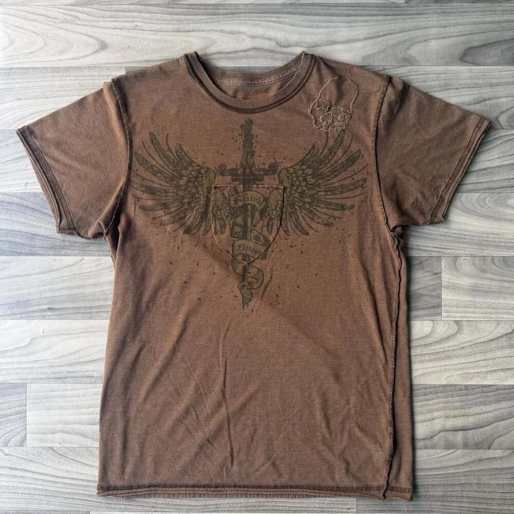 Arizona Jean Company Y2K Brown Graphic T-Shirt Medium